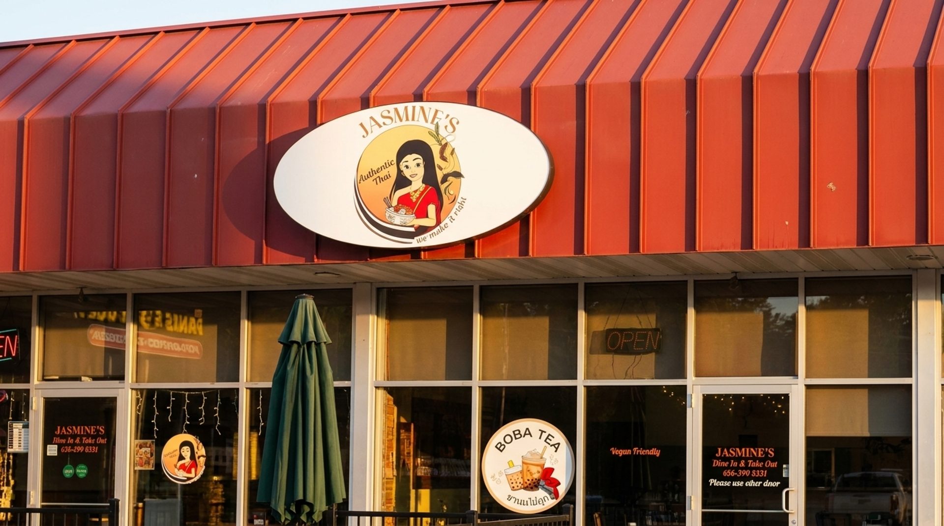 Thai food on Main Street, Cedar Springs