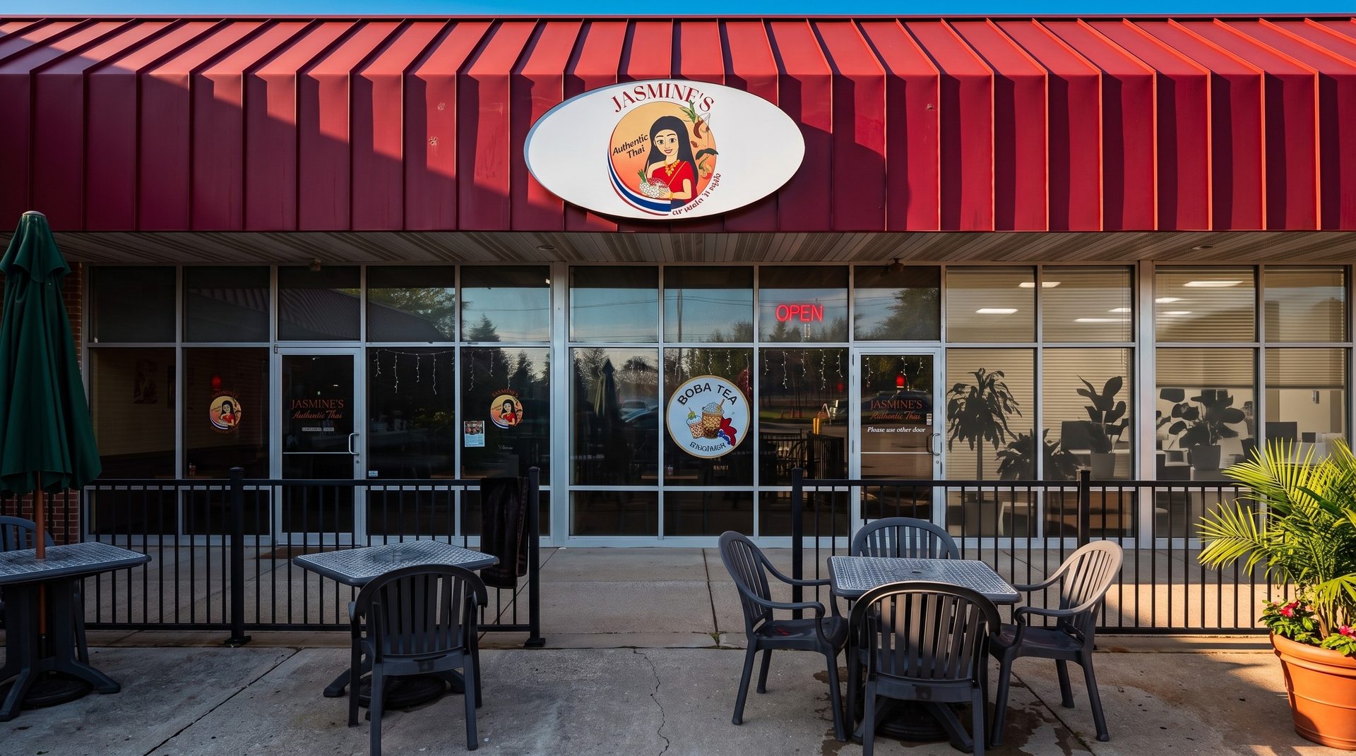 Dine in, take out, or sit outside